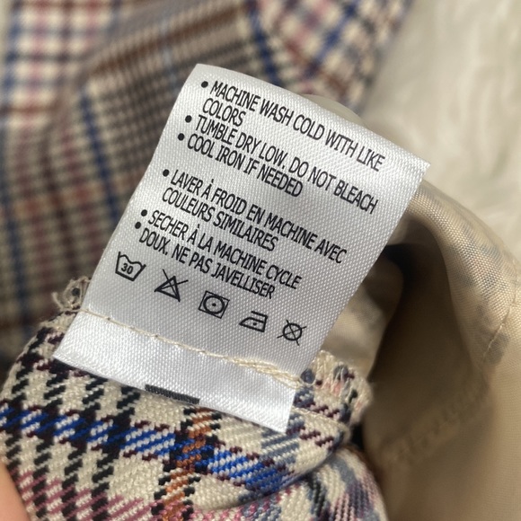 ANTHROPOLOGIE MALCOLM PLAID TAPERED TROUSERS STRAIGHT LEG ROLLED HEM HOUNDSTOOTH - Picture 13 of 13